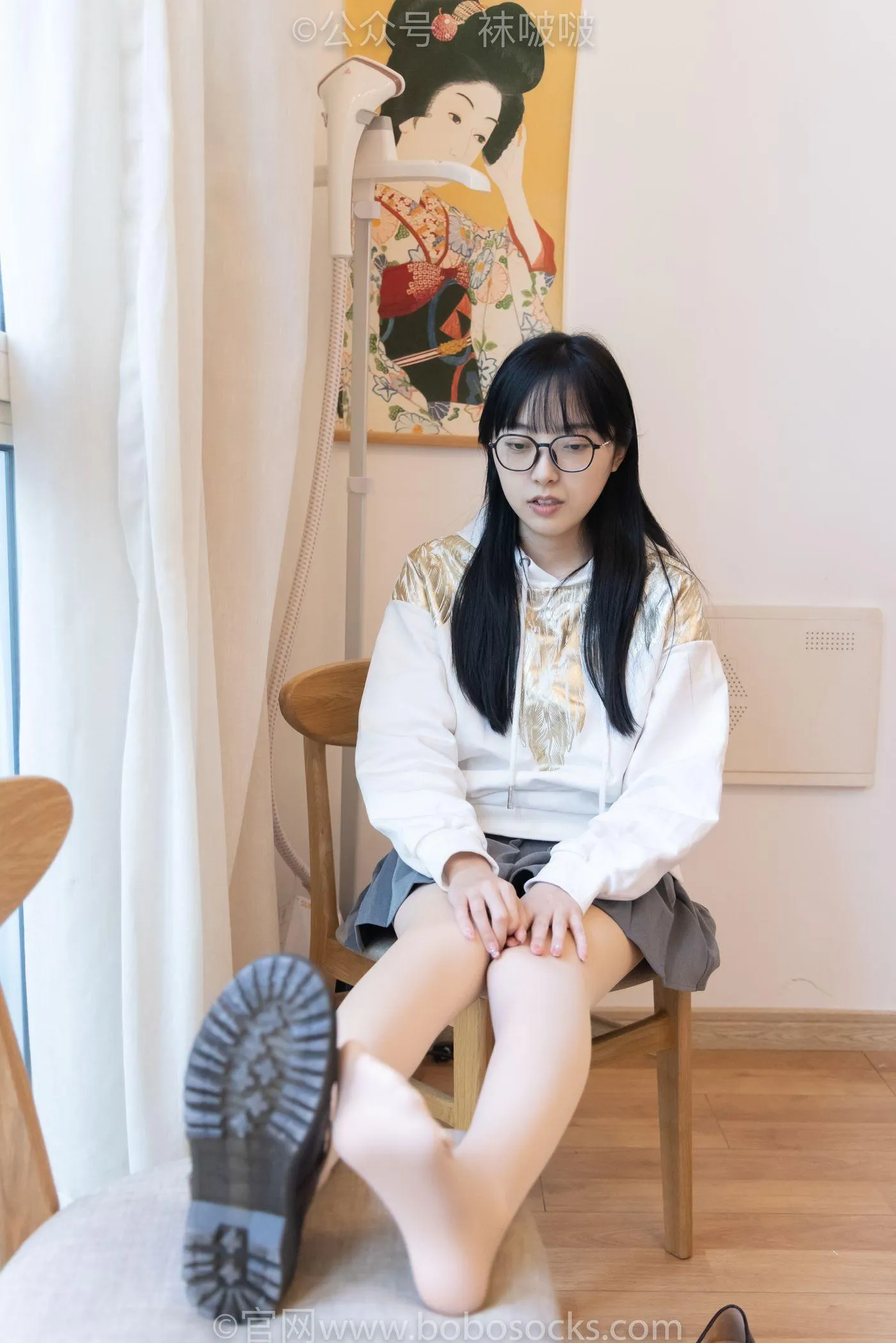 [BoBoSocks袜啵啵]NO.047 稚予-皮鞋、厚肉丝 [131P]插图9